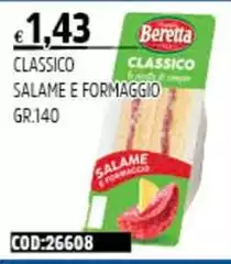 Beretta - Classico Salame E Formaggio Beretta - Classico Salame E Formaggio