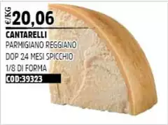 Cantarelli - Parmigiano Reggiano DOP 24 Mesi Spicchio 1/8 Di Forma