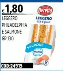 Beretta - Leggero Philadelphia E Salmone Beretta - Leggero Philadelphia E Salmone