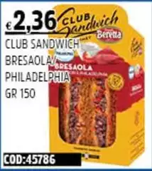 Beretta - Club Sandwich Bresaola Beretta - Club Sandwich Bresaola