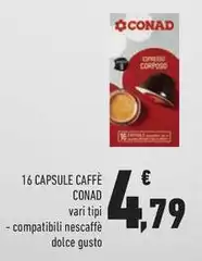 Conad - 16 Capsule Caffè