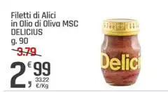 Delicius - Filetti Di Alici In Olio Di Oliva Msc