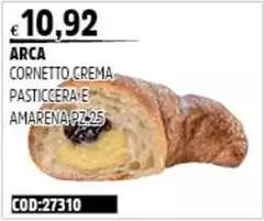 Arca - Cornetto Crema Pasticcera E Amarena Arca - Cornetto Crema Pasticcera E Amarena