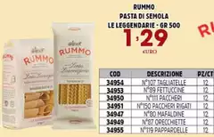 Rummo - Pasta Di Semola Le Leggendarie Rummo - Pasta Di Semola Le Leggendarie