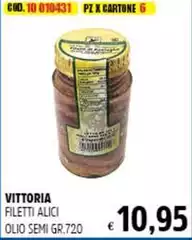 Vittoria - Filetti Alici Olio Semi Vittoria - Filetti Alici Olio Semi