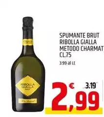 Spumante Brut Ribolla Gialla Metodo Charmat 
