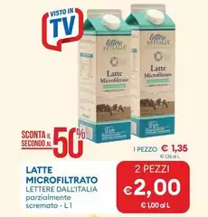 Lettere dall'Italia - Latte Microfiltrato