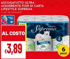 Supreme - Asciugatutto Ultra Assorbente Fior Di Carta Lifestyle