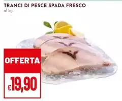Tranci Di Pesce Spada Fresco