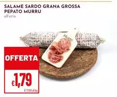 Salame Sardo Grana Grossa Pepato Murru