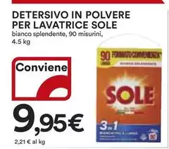 Sole - Detersivo In Polvere Per Lavatrice
