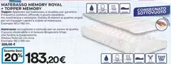 Giusto - Materasso Memory Royal + Topper Memory