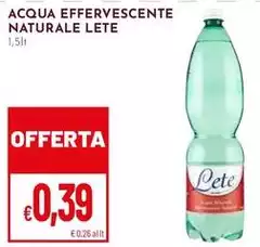 Lete - Acqua Effervescente Naturale