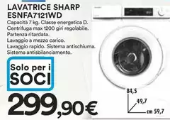 Sharp - Lavatrice Esnfa7121wd