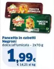 Negroni - Pancetta In Cubetti
