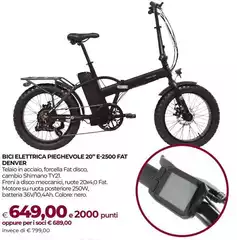 Denver - Bici Elettrica Pieghevole 20" E-250 Fat