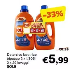 Sole - Detersivo Lavatrice Bipacco