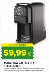 Telefunken - Macchina Caffè 4 In 1