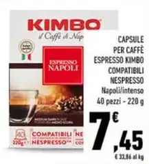 Kimbo - Capsule Per Caffè Espresso Compatibili Nespresso