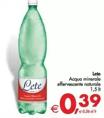 Lete - Acqua Minerale Effervescente Naturale