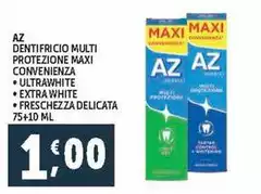 Az - Dentifricio Multi Protezione Maxi Convenienza Ultrawhite/ Extra White/ Freschezza Delicata
