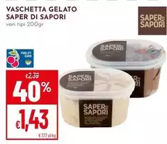 Saper di sapori - Vaschetta Gelato