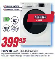 Hotpoint - Lavatrice RNSS725DIT