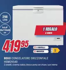 Beko - Congelatore Orizzontale HSM29540