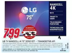 LG - Tv Nanocell Ai 75 Serie 82T - 75NANO82T6B.API