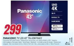 Panasonic - Tv Led 43" Tn-43w70aez