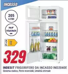 Indesit - Frigorifero Da Incasso IND2040E