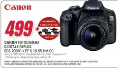 Canon - Fotocamera Digitale Reflex EOS 2000D + EF-S 18+55 Mm DC