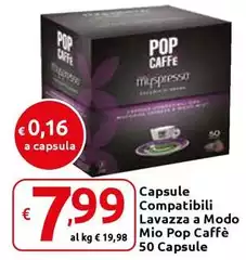 Capsule -  Compatibili Lavazza A Modo Mio Pop Caffe 50