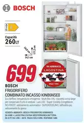Bosch - Frigorifero Combinato Incasso KIN86NSEO