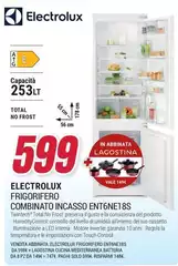 Electrolux - Frigorifero Combinato Incasso ENT6NE18S