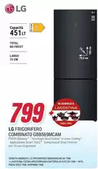 LG - Frigorifero Combinato GBB569MCAM