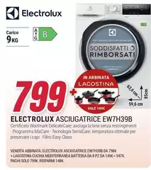 Electrolux - Asciugatrice EW7H39B