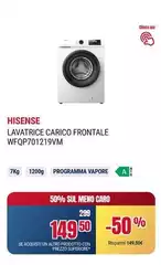 Hisense - Lavatrice Carico Frontale Wfqp701219vm