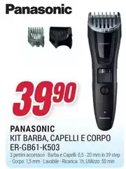 Panasonic - Kit Barba, Capelli E Corpo Er-gb61-k03