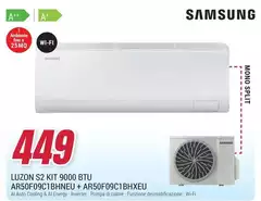 Samsung - S2 Kit 9000 Btu AR50F09C18HNEU+AR50F09C18HXEU