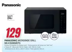 Panasonic - Microonde Grill NN-K36NBMEPG