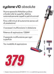 Miele - Cyclone V10 Absolute