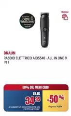 Braun - Rasoio Elettrico AIO5540 - All In One 9 In 1