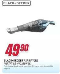 Black & Decker - Aspiratore Portatile Nvc220wbc