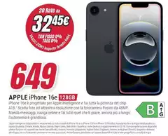 Apple - Iphone 16e 128gb
