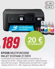 Epson - Multifunzione Inkjet Ecotank ET-2870