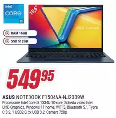 Asus - Notebook F1504va-nj2339w