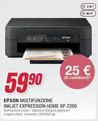 Epson - Multifunzione Inkjet Expression Home Xp-2200