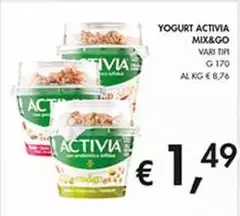 Danone - Yogurt Activia Mix&Go