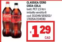 Coca Cola - Zero Classica/Zero
